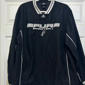 Adidas Black Spurs Basketball Jacket Sm and FanFoam